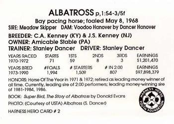 1991 Harness Heroes #2 Albatross Back